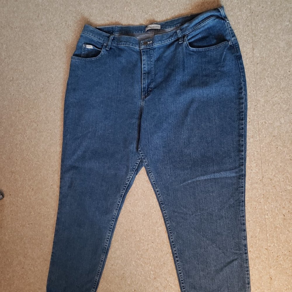 RIDERS RELAXED blue jeans sz 24W petite